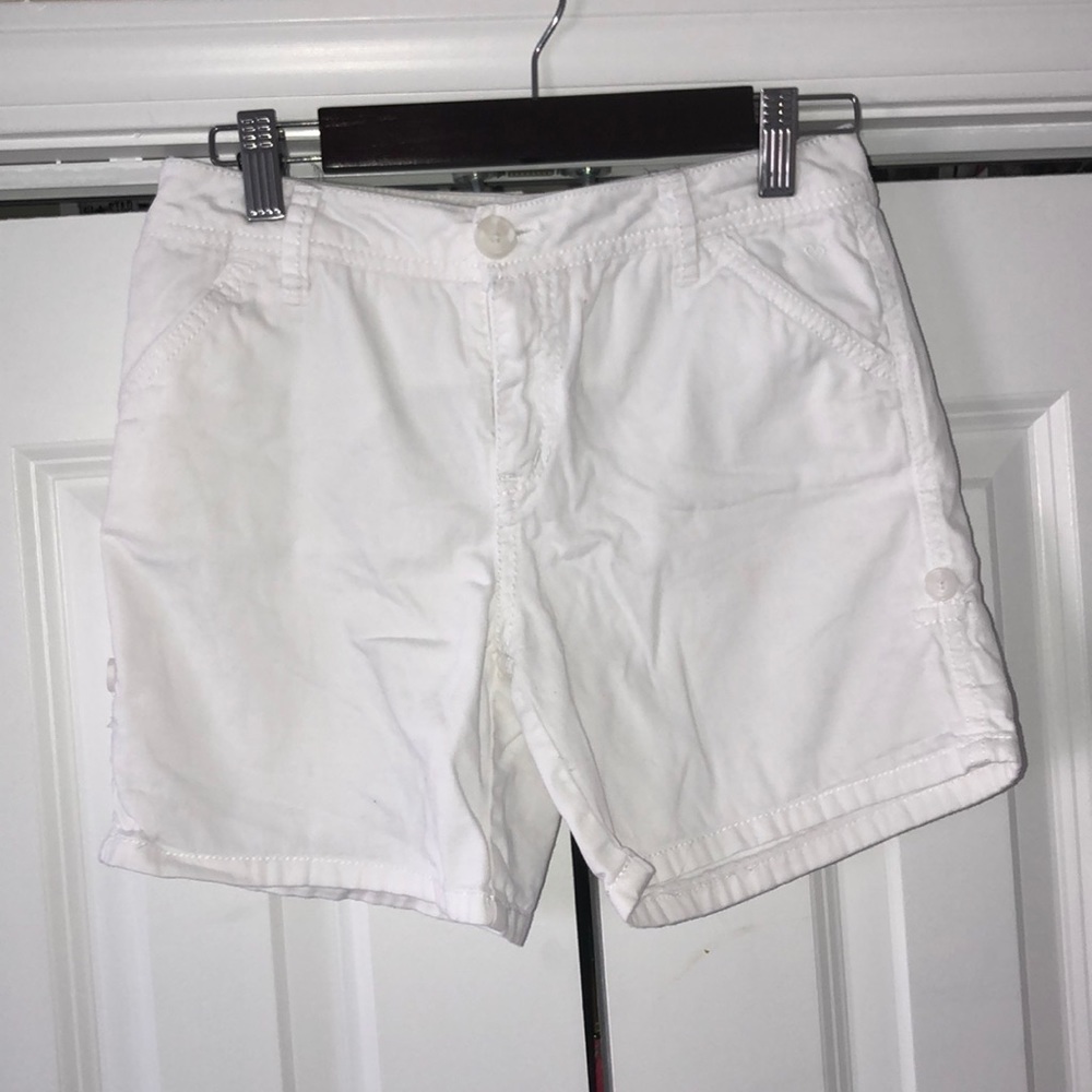 White Justice shorts